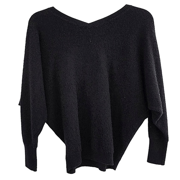 Autumn Cashmere Black Cashmere Dolman Sleeve Sweater Size XS - Picture 3 of 6